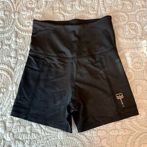 Girls' Black Kilogear Athletic Training Shorts with  pockets for weighted insert